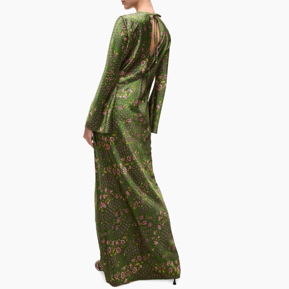 Veronica Beard  Gemma Printed Stretch Silk-Blend Maxi Dress - Picture 4 of 14